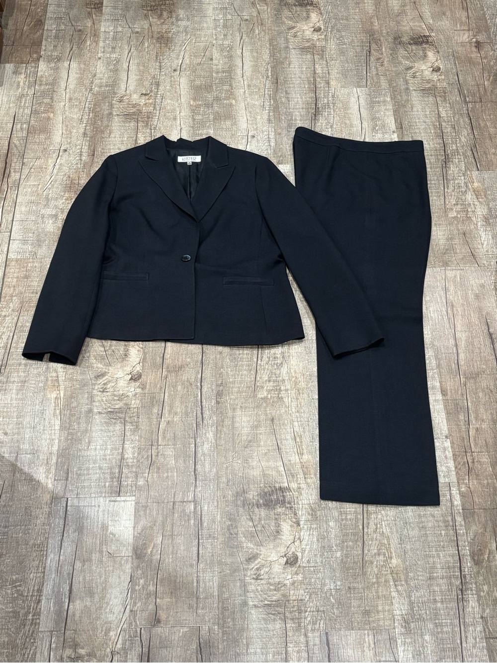 Kasper Suit Separates Classic Navy Jacket 14 Pants 12 Contemporary